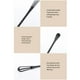 thumbnail image 4 of Ounissouiy Batidor de huevos, cuchara para condimentos para hornear, portátil, lavable, reutilizable, batidor de leche, batidor, utensilios de Cocina y Comedor Blanco, 4 of 6