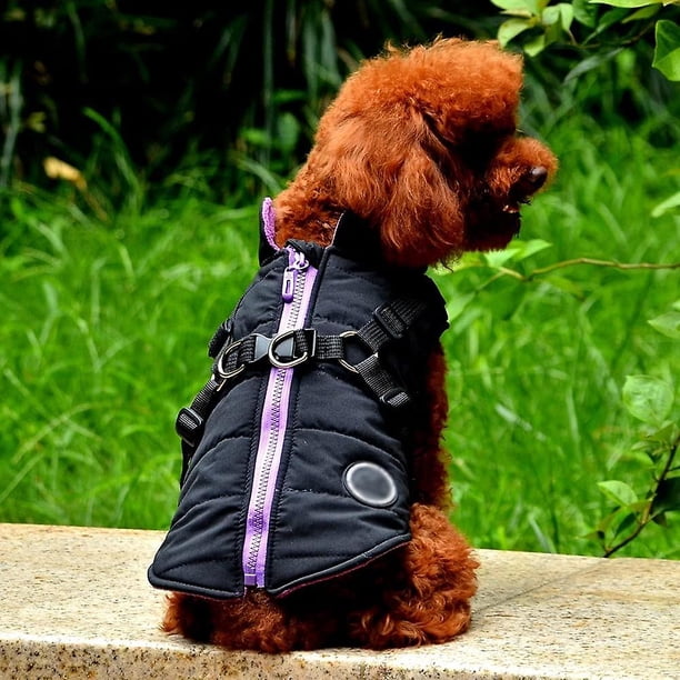 Mascota Impreso Abrigo para clima frío Perro peque?o Chaleco Arnés Cachorro Invierno Mascota Oto?o Invierno Ropa impermeable Engrosamiento Cálido Perro Chaqueta Abrigo Chaleco sin mangas