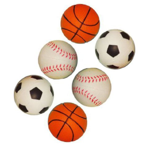 Football Soccer Basketball Mini Balls THREE Foam Preschool Kids Green Balls 