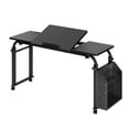 thumbnail image 1 of Mesa para Cama con Ruedas Ajustable - Escritorio Móvil de 120 cm con Altura y Longitud Regulables de 32 a 47 Pulgadas - Superficie Inclinable en 5 Posiciones y Estructura de Acero con Acabado Negro, 1 of 8