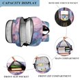 thumbnail image 3 of FORMRS Unisex School Backpack 17" Student Travel Bag with Laptop Compartment, Pink Marble Pattern, 3 of 7
