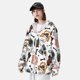 thumbnail image 3 of Balery Hip Hop Dog Sudadera ligera de manga larga con capucha y protección solar UPF 50+ para hombre y mujer, ideal para pesca y running-Medium, 3 of 7