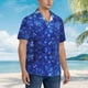 thumbnail image 3 of Balery Blurred Star Snow Christmas Camisas hawaianas de manga corta para hombre, camisas playeras de corte holgado, camisas de vacaciones con botones,Large, 3 of 7