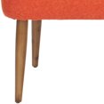 thumbnail image 4 of SAFAVIEH Levi Classic Solid Upholstered Bench, Burnt Orange, 4 of 5