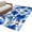 Blue, variant on Blue Flowers Area Rugs 5'x7', Small Throw Rugs for Laundry Room Playroom, Spring Watercolor Floral Leaves Plants Beige Indoor Outdoor Rug Non-Slip Low Pile Carpet Runner Reversible Floor Mats