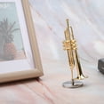 thumbnail image 4 of Instrument Model, Exquisite Miniature Trumpet, For Anniversarry Gift Christmas Present, 4 of 8