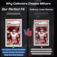 thumbnail image 3 of 600 Pack Graded Card Sleeves, Precise Fit Slab Sleeves, Acid-Free Resealable Slab Protector Compatible with PSA Graded Slabs, 3 of 9