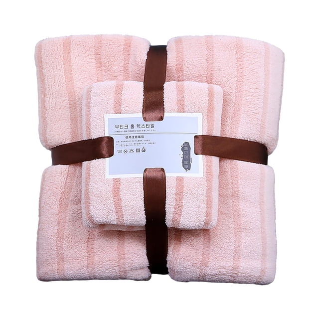 Yhmxh Juego de toallas de baño de algodón de lujo con toallas de algodón suaves y de alta absorción. Incluye 1 toalla de baño de 70 x 140 cm y 1 toalla de mano de 34 x 75 cm.