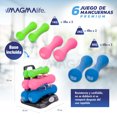 thumbnail image 3 of Kit De Mancuernas Con Soporte, 6 Pesas Para Ejercicio (12 Kg 26 Lbs) Magma Life SMANC02, 3 of 7