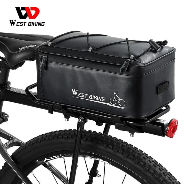 Bolsa de asiento trasero de bicicleta de montaña de 4L con cubierta de lluvia Bolsas portaequipajes traseras