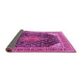 thumbnail image 2 of Ahgly Company Indoor Round Medallion Pink Traditional Area Rugs, 8' Round, 2 of 4