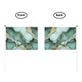 thumbnail image 5 of Handheld Flag Double-Sided Hand Waving Flag 8.2×5.5in Used For Team Activities Or Decoration In Decorative Places Light Green Gold Marble Ten Piece, 5 of 8