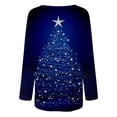 thumbnail image 5 of Tops de Otoño Para Mujer Tops Con Estampado de Navidad Moda Casual Manga Larga Cuello Redondo Blusa Suelta Camisas Odeerbi ODB181368, 5 of 5