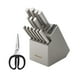 thumbnail image 1 of Juego de bloques de cuchillos KitchenAid Gourmet de acero inoxidable de 15 piezas, 1 of 6