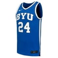 thumbnail image 2 of Men's Nike  Royal BYU Cougars  Replica Basketball Jersey, 2 of 3