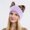 Purple, variant on WTXUE Beanie Knit Hat Women's Wool Hat Leopard Print Cat Ear Hat Women's Elastic Knitting Cold Hat Ski Hat Warm Hat Cute Hats Soft Warm Hat Outdoor Hat Blue One Size