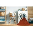 thumbnail image 2 of Ahgly Company Tapis Rond Lavable en Machine Intérieur Transitionnel Rouge Écarlate, 3 Pieds Rond, 2 of 7