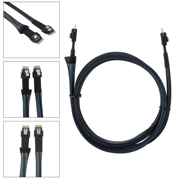 Data Cable Data Transmission Cable Slim Cable Sff-8654 Cable Server Data Cable Cabledeconn Slim 38pin SFF-8654 To SFF-8654 Server HDD Data Transmission Cable 1M