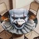 thumbnail image 5 of Payaso Pennywise-theme Fitted Round Tablecloths Elastic Edged Table Covers Waterproof Table Cloth for Kitchen Holiday Party Tables Decor 150cm, 5 of 6