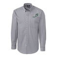 thumbnail image 2 of Men's Cutter & Buck Charcoal NDSU Bison Vintage Gingham Tri-Blend  Long Sleeve Button-Down Shirt, 2 of 3