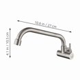 thumbnail image 3 of Single Cold Faucet Kitchen Taps Mixer Extended Water Rotatable Sink, 3 of 6