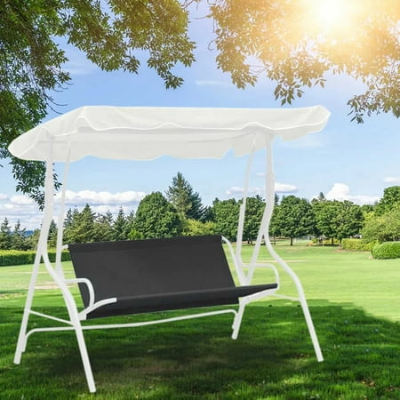 kitwin Swing Seat Cover Waterproof Swing Chair Cover Foldable Chair Bench Cover 600D Oxford UV Resistant Swing Seat Furniture Cover Dustproof Swing Chair Canopy for Outdoor Patio Garden