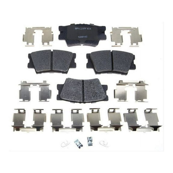 Rear Brake Pad Set - Compatible with 2006 - 2018 Toyota RAV4 2007 2008 2009 2010 2011 2012 2013 2014 2015 2016 2017