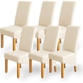 thumbnail image 1 of Chair Covers For Dining Chairs 6 Pack, Xl Dining Chair Covers Elegant Fabric Gift, 1 of 5