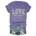 thumbnail image 4 of Trendfront Womens Love Like Jesus Graphic T Shirts Crewneck Short Sleeve Fashion Tops Summer Tee Casual Relaxed Shirt, 4 of 4
