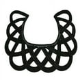 thumbnail image 2 of Lily 14"x11" Black Soutache Mesh Handmade Cut Out Bodice Collar Lace Piece, 2 of 2