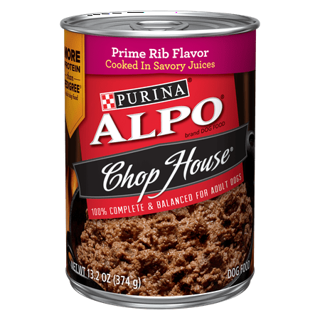 Dog House Blind - Purina ALPO Chop House Prime Rib Flavor Adult Wet Dog Food - 13.2 oz. Can