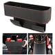 thumbnail image 4 of Organizador de cuero sintético para asiento de coche, ideal para mantener limpio el espacio entre asientos y el cargador de mujer. línea roja negra, 4 of 9