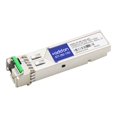thumbnail image 1 of AddOn Netgear Compatible BX SFP Transceiver - SFP (mini-GBIC) module Transceiver (Équivalent à: Netgear AGM-1G-BX-U40) - GigE - 1000Base-BX - LC Monomode - jusqu'à 24,9 miles - 1310 (TX) / 1490 (RX) nm, 1 of 3