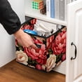 thumbnail image 5 of Peony Large Capacity Foldable Storage Basket with Handle 10.8"x10.5"x10.6" - Storage Bins, Storage Bin, Storage Box, 5 of 6