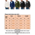 thumbnail image 2 of Fangasis Men Outwear Open Front Cardigan Sweater Single Breasted Cardigans Mens Casual Sweaters Knitted Winter Black M, 2 of 2