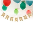 thumbnail image 7 of EXHUMKY Party Banner Decoration Golden Burlap Gar with Elegant Linen Material for Wedding Celebrations, 7 of 7