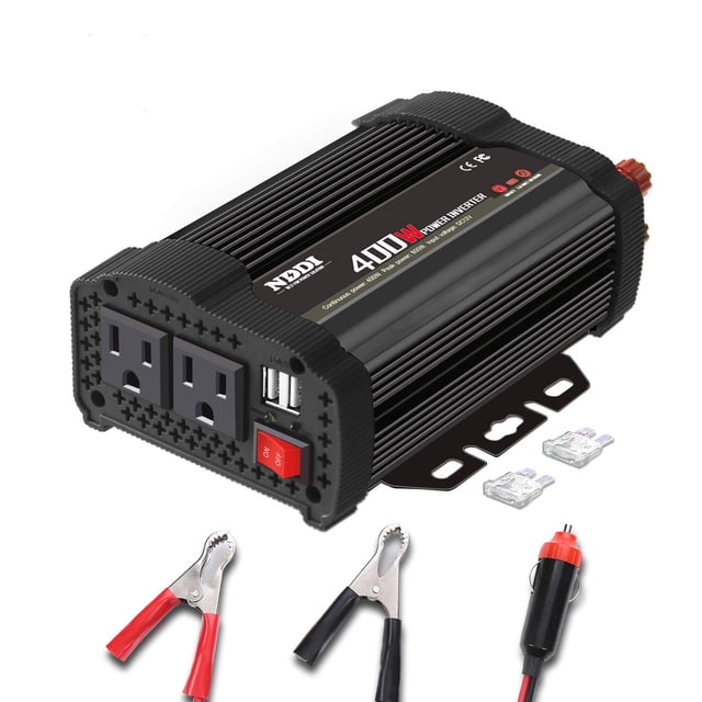 Inversor de corriente NDDI POWER de 400 W DC 12 V a AC 110 V con USB