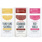 Schmidt's Ylang Ylang + Calendula, Cedarwood + Juniper & Rose + Vanilla Aluminum Free Natural Deod orant - 3.25 oz Each