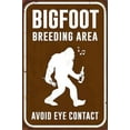thumbnail image 1 of Bigfoot Humor Breeding Area, Avoid Eye Contact Road Sign Vintage Home Wall Decor Room Decor Metal Sign 8x12 inch, 1 of 6