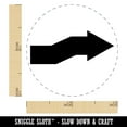 thumbnail image 2 of Cute Crooked Arrow Solid Self-Inking Rubber Stamp Ink Stamper - Blue Ink - Mini 1/2 Inch, 2 of 7