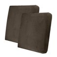 thumbnail image 1 of 2 piezas de fundas de cojín para sofá individual, funda deslizante para sofá y sillón, marrón oscuro, 1 of 6