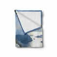thumbnail image 2 of Winter Soft Flannel Fleece Throw Blanket, Pacific Ocean Meets the Mountains Vancouver British Columbia Canada, Cozy Plush for Indoor and Outdoor Use, 70" x 90", White Olive Green Blue, by Ambesonne, 2 of 6