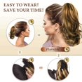 thumbnail image 5 of Long Clip In Ponytail Extension Synthetic Hairpiece For Women Wavy Curly Style, 5 of 8