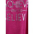thumbnail image 3 of Ideology Women's Plus "Achieve What You Believe" Racerback Tank 2x Molten Pink, 3 of 3