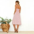 thumbnail image 3 of AMERTEER Robes à Imprimé Floral pour Femmes Été Aguichant Col en V Robe Longue Élégante Décontractée Sans Manches Dos Nu Robe de Soirée, 3 of 3