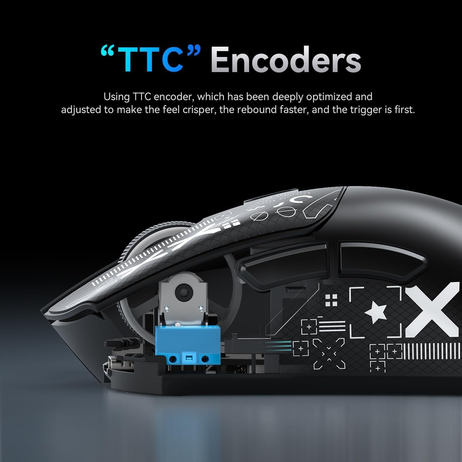 ATTACK SHARK R1 SUPERLIGHT Mouse with Tape, PixArt PAW3311 Gaming Sensor, BT/2.4G Wireless/Wired Gaming Mouse, 6 Adjustable DPI up to 18000, 65 Hrs Battery, Office Mice for Win11/Xbox/PS/Mac