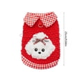 thumbnail image 3 of Uklsqma Pet Winter Fleece Jacket for Small and Medium Dogs | Red Warm Polyester Coat with Windproof Water-Repellent Fabric | Two-Legged Design with Zipper Closure | Outdoor Cold Weather Wear, 3 of 6