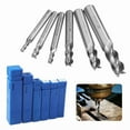 thumbnail image 2 of FABLE- 6 Size Hss Steel End Mill Cutter Shank Drill Bit 1/6" 1/4" 1/3" 2/5"1/2"1/135", 2 of 5