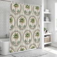 thumbnail image 6 of Vintage Palm Trees Shower Curtain, Waterproof Shower Curtains for Bathroom, Summer Botanical Retro Art Washable Fabric Bathtub Curtain Set Bath Decor with 12 Hooks Standard 72"x72", 6 of 8