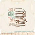 thumbnail image 4 of Inktastic Just a Girl Who Loves Books Reading Girls Toddler Dress, 4 of 5